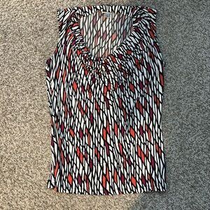 Worthington Color Block Cowl Neck Tank
